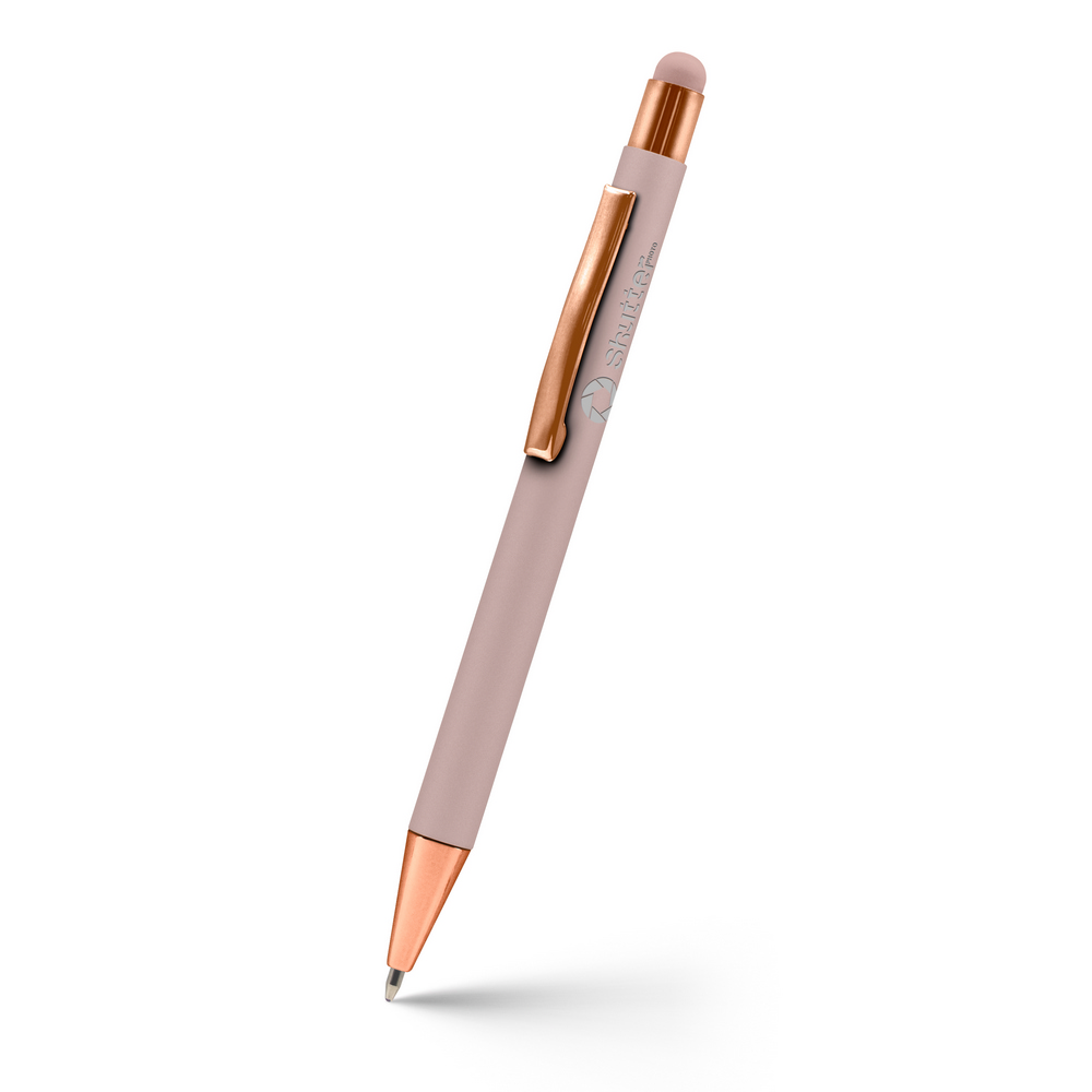 Aluminiowy długopis z touch pen Ida - elegancki gadżet promocyjny - Długopisy metalowe z nadrukiem logo | VEBI - zdjęcie 30