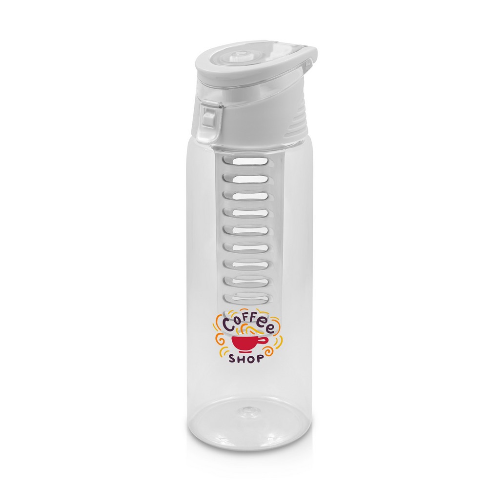 Butelka sportowa z Tritanu 700 ml z wkładem na owoce - Butelki i bidony z nadrukiem logo | VEBI