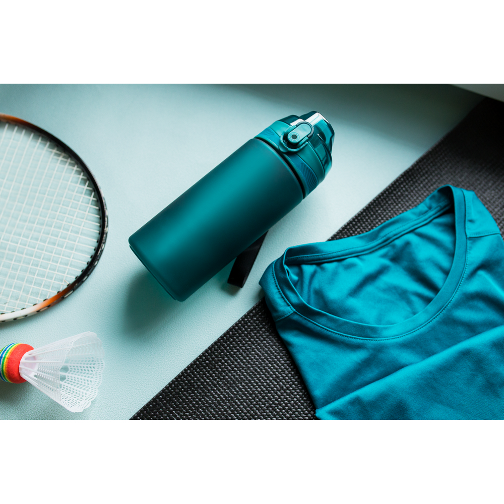 Butelka sportowa Leila 500 ml z Tritanu – szronione wykończenie - Butelki i bidony z nadrukiem logo | VEBI - zdjęcie 2