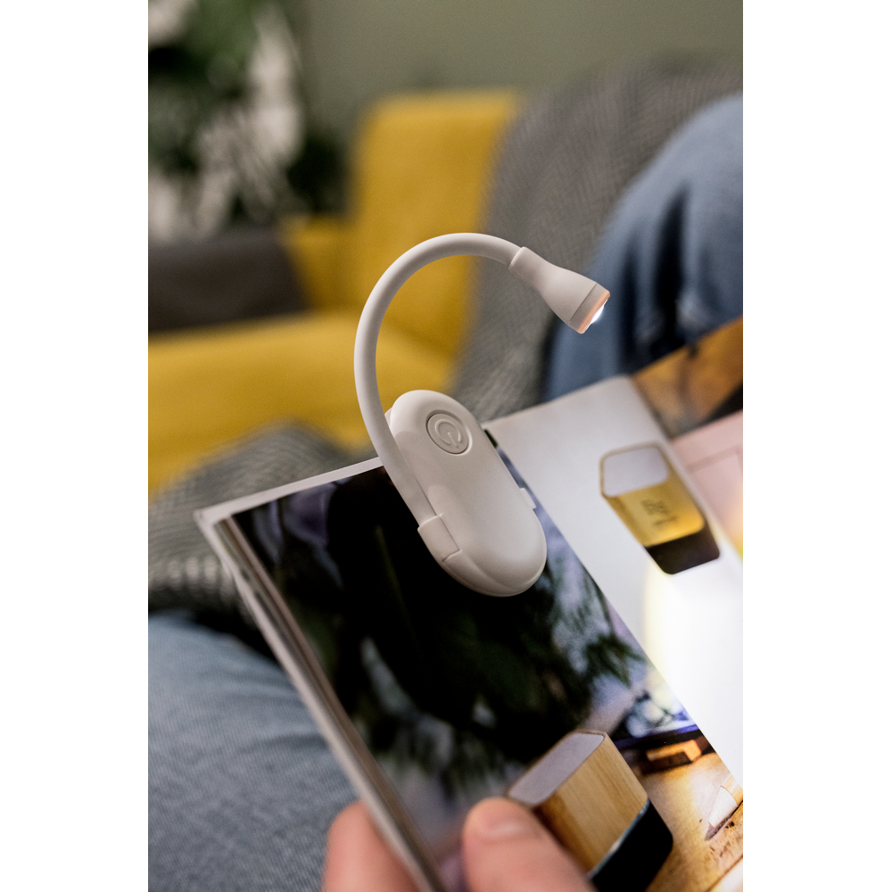 Elastyczna lampka do czytania Mazi z USB-C - Elektronika z nadrukiem logo | VEBI - zdjęcie 12