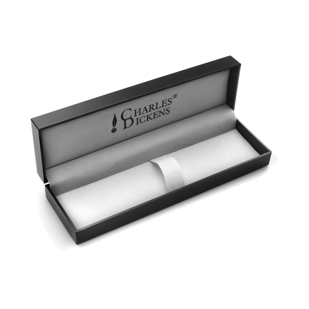 Elegancki długopis Charles Dickens w pudełku prezentowym - Długopisy metalowe z nadrukiem logo | VEBI - zdjęcie 4