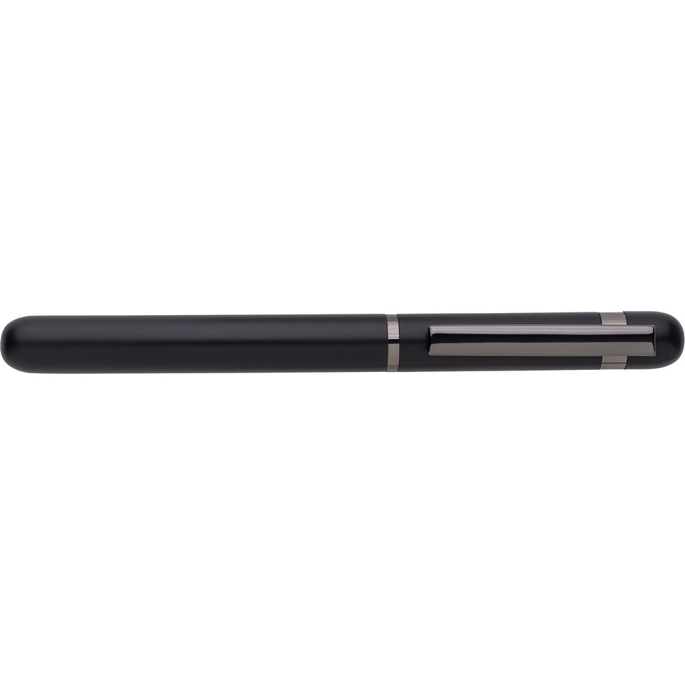 Pióro kulkowe z metalowym klipem i zatyczką, nadruk logo - Pióra wieczne i kulkowe z nadrukiem logo | VEBI - zdjęcie 5