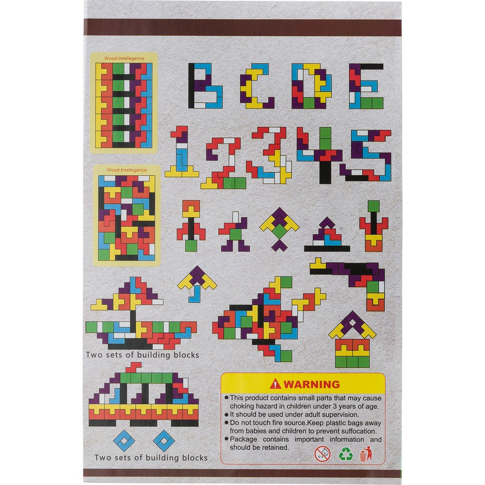 Puzzle reklamowe 40 elementów w bawełnianym worku - Gry i zabawy z nadrukiem logo | VEBI - zdjęcie 12