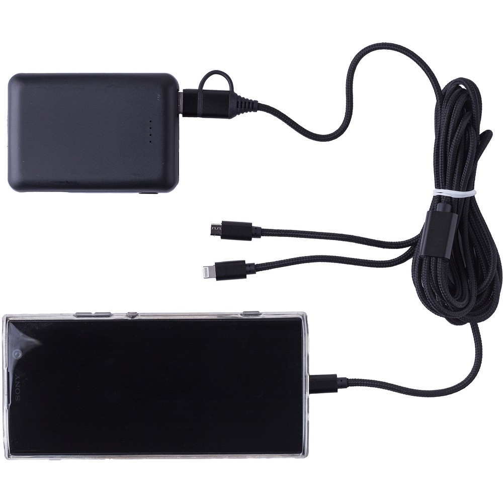 Uniwersalny kabel ładujący 4w1 z 4 końcówkami - 290cm - Kable z nadrukiem logo | VEBI - zdjęcie 2