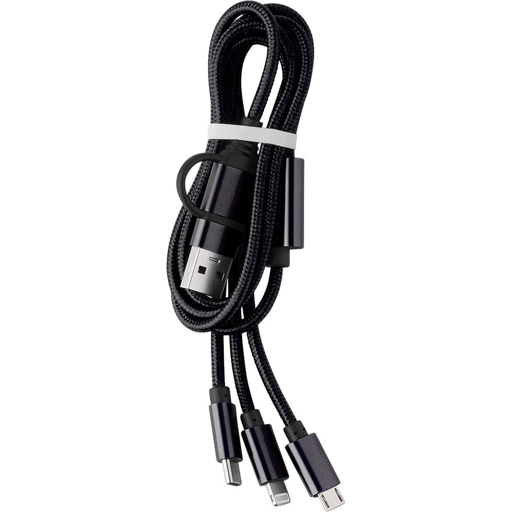 Uniwersalny kabel do ładowania z 4 końcówkami - Kable z nadrukiem logo | VEBI - zdjęcie 6