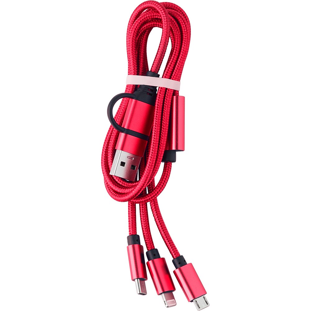 Uniwersalny kabel do ładowania z 4 końcówkami - Kable z nadrukiem logo | VEBI - zdjęcie 9
