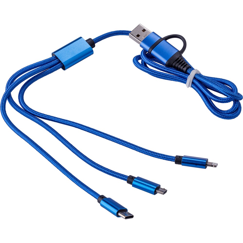 Uniwersalny kabel do ładowania z 4 końcówkami - Kable z nadrukiem logo | VEBI