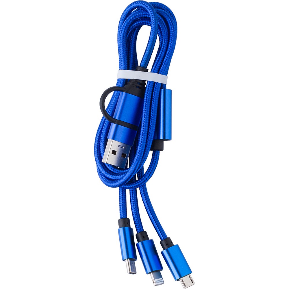 Uniwersalny kabel do ładowania z 4 końcówkami - Kable z nadrukiem logo | VEBI - zdjęcie 2