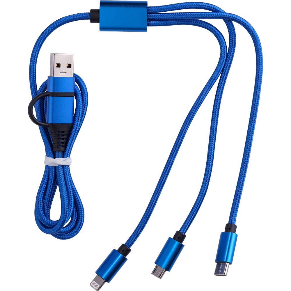 Uniwersalny kabel do ładowania z 4 końcówkami - Kable z nadrukiem logo | VEBI - zdjęcie 3