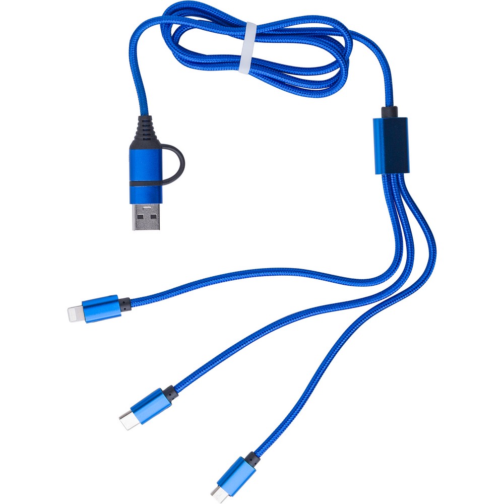Uniwersalny kabel do ładowania z 4 końcówkami - Kable z nadrukiem logo | VEBI - zdjęcie 4