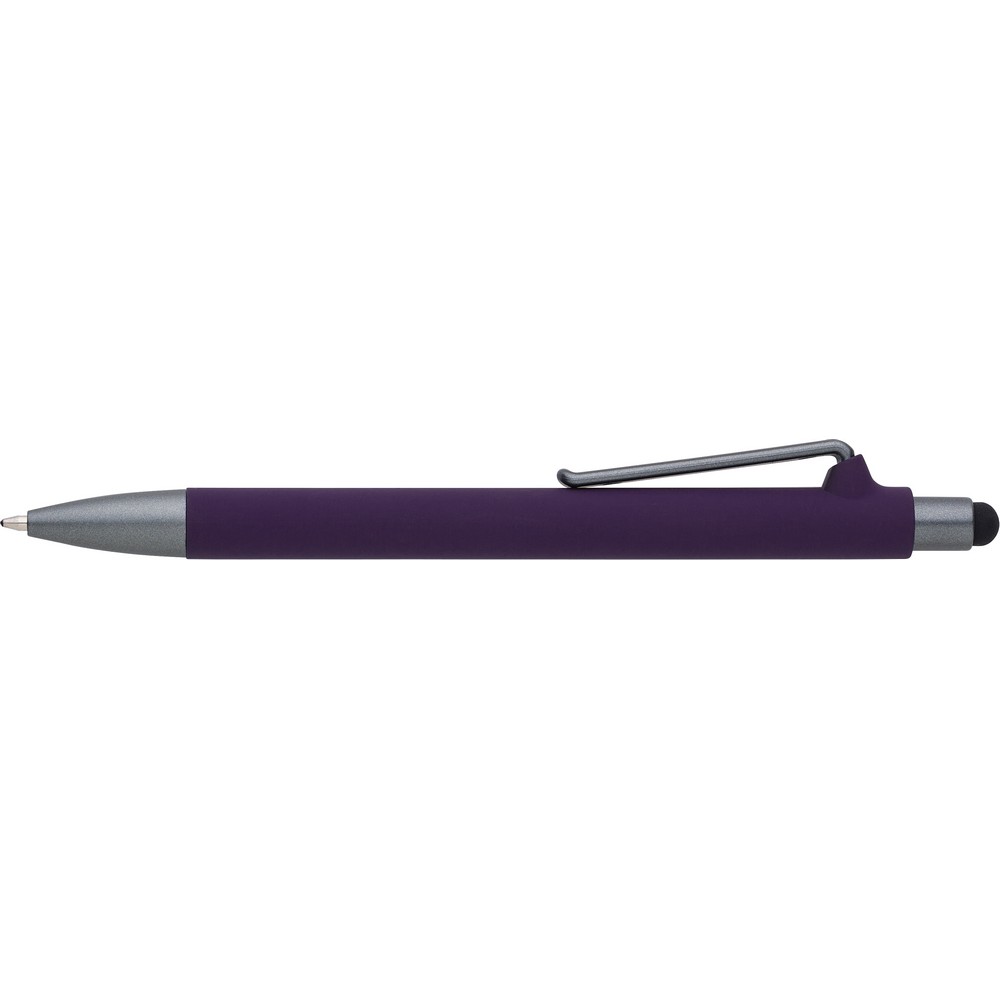 Długopis z touch penem - matowy z klipem - Touch pen z nadrukiem logo | VEBI - zdjęcie 6