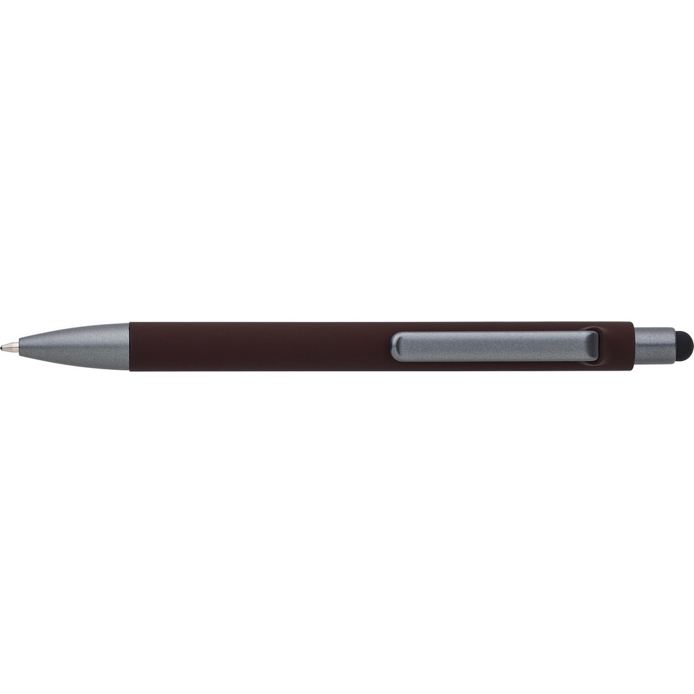 Długopis z touch penem - matowy z klipem - Touch pen z nadrukiem logo | VEBI - zdjęcie 2