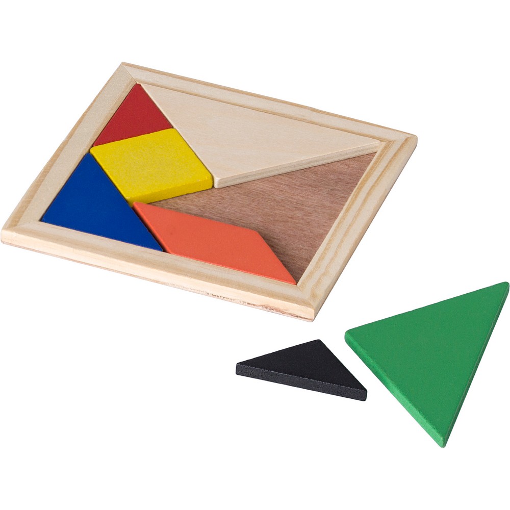 Tangram - tradycyjne chińskie puzzle z 7 elementów - Gry i zabawy z nadrukiem logo | VEBI