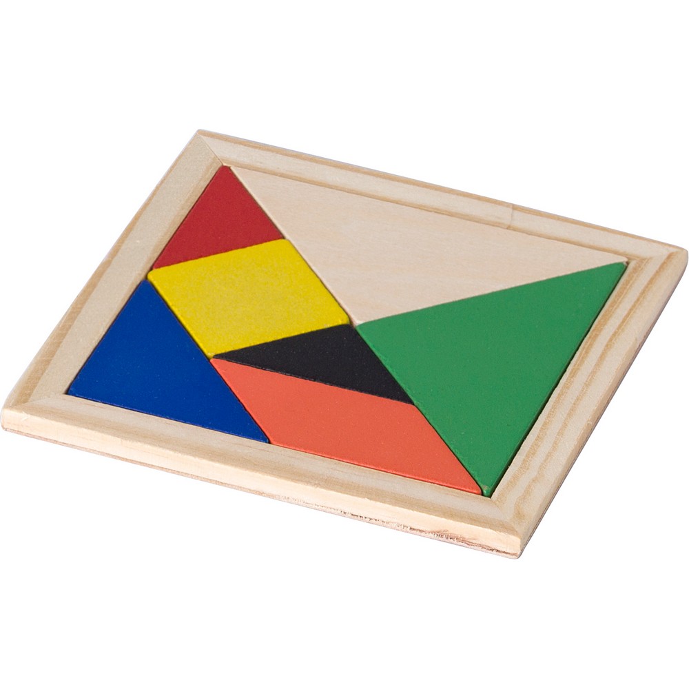 Tangram - tradycyjne chińskie puzzle z 7 elementów - Gry i zabawy z nadrukiem logo | VEBI - zdjęcie 2