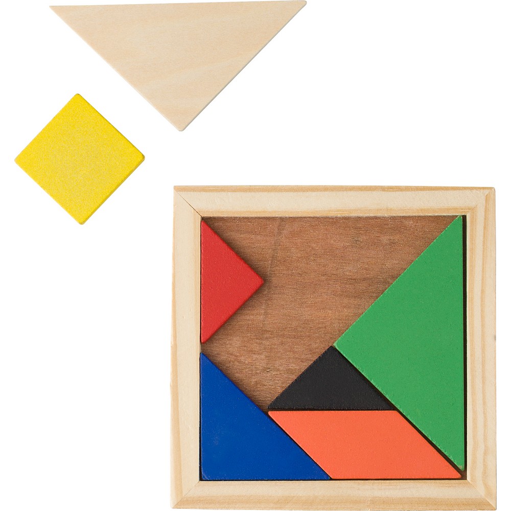 Tangram - tradycyjne chińskie puzzle z 7 elementów - Gry i zabawy z nadrukiem logo | VEBI - zdjęcie 4