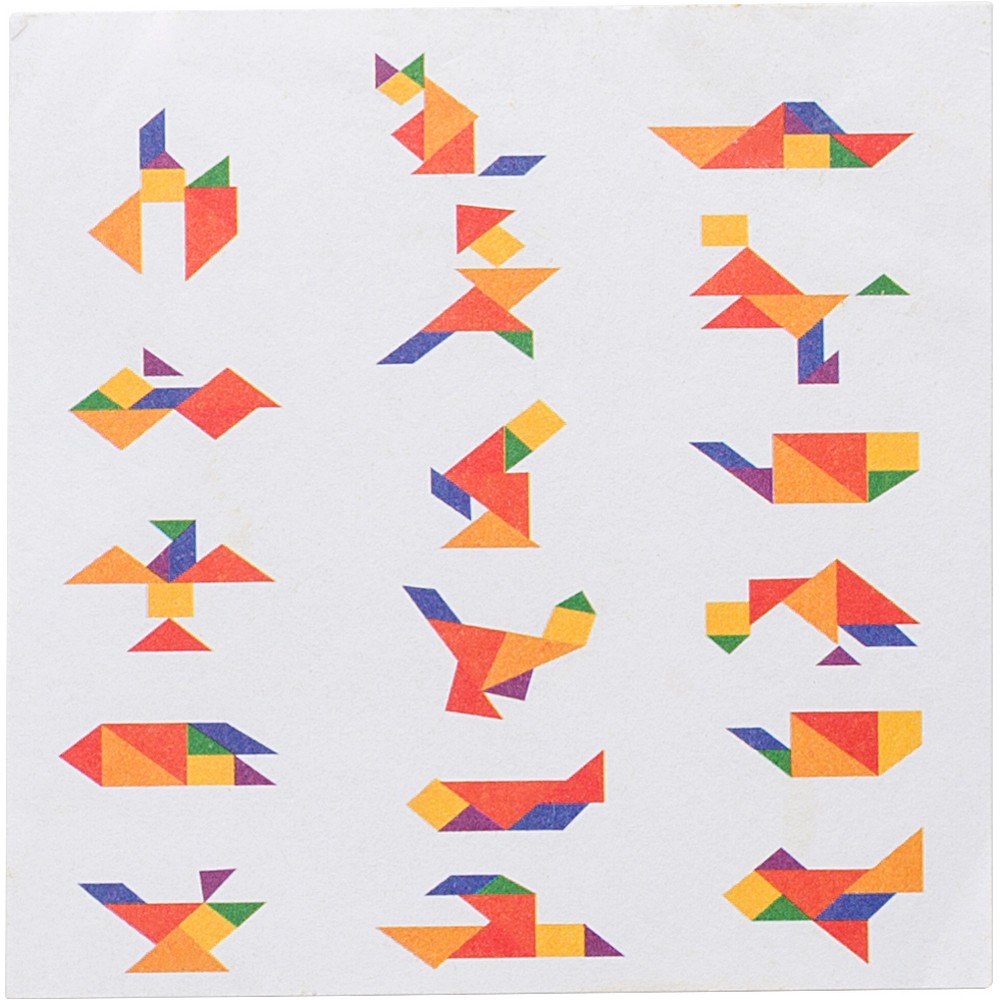 Tangram - tradycyjne chińskie puzzle z 7 elementów - Gry i zabawy z nadrukiem logo | VEBI - zdjęcie 5