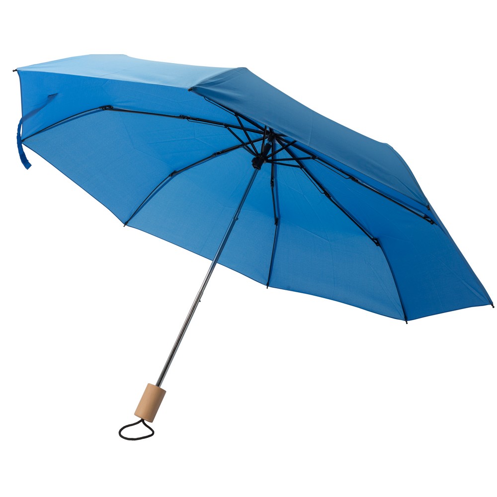 Parasol składany z materiału RPET - ekologiczny gadżet reklamowy - Parasole manualne z nadrukiem logo | VEBI - zdjęcie 12