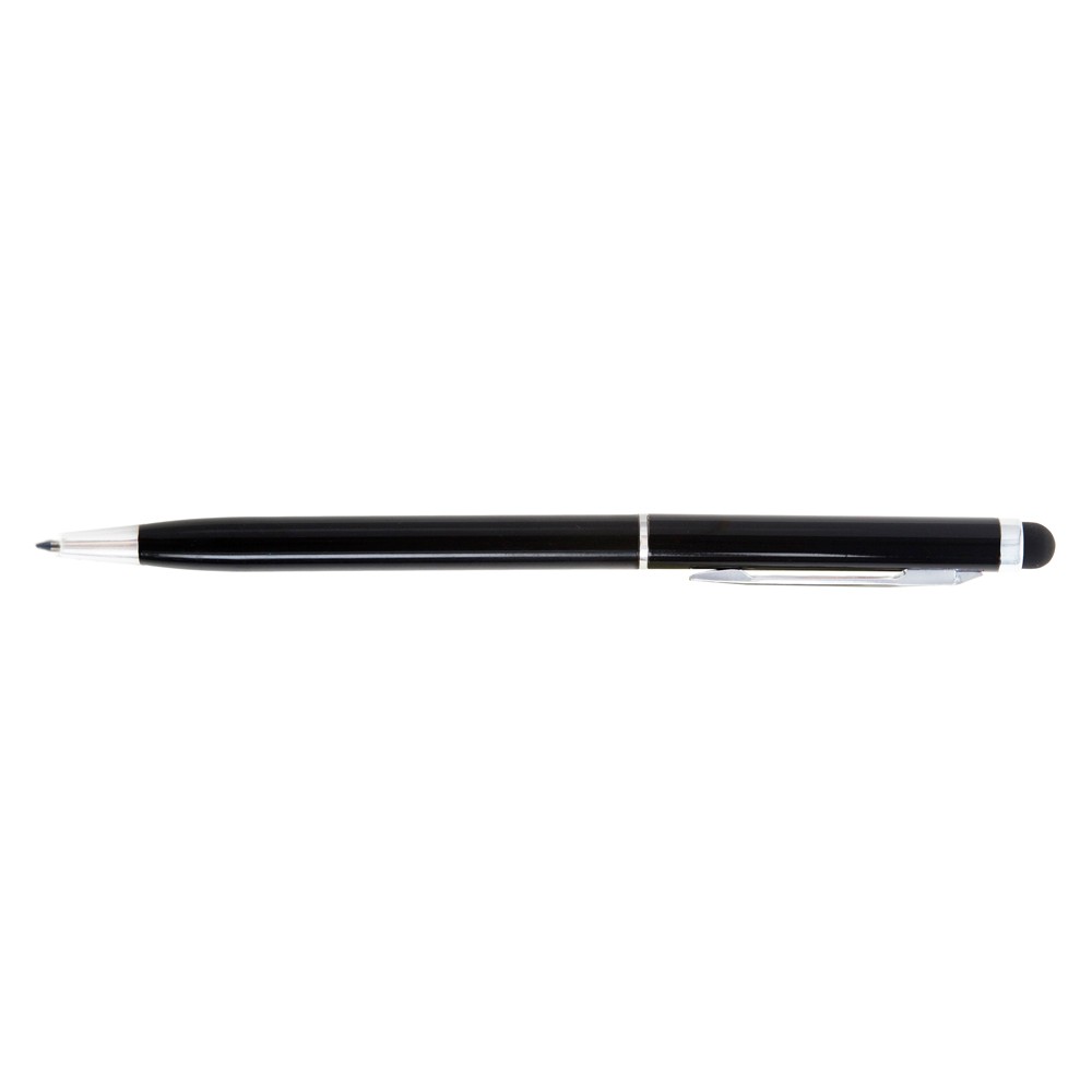 Długopis touch pen aluminiowy z błyszczącym trzonem - Touch pen z nadrukiem logo | VEBI - zdjęcie 3