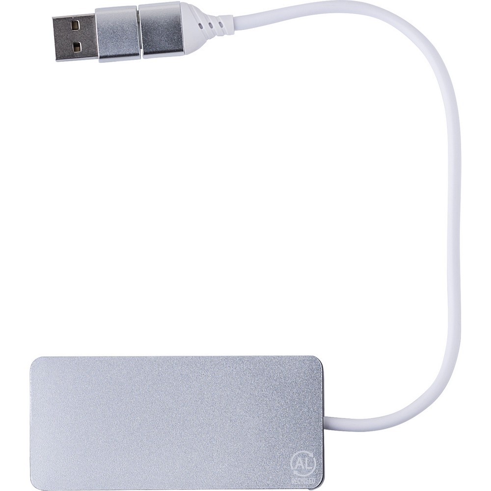 Hub USB 3w1 z USB-C - rozszerzenie portów do laptopa - Akcesoria do komputerów z nadrukiem logo | VEBI - zdjęcie 6