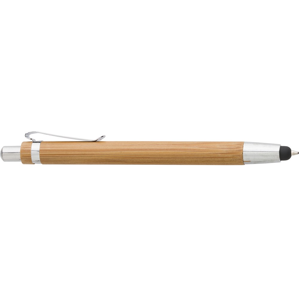 Bambusowy zestaw piśmienniczy z nadrukiem logo, touch pen - Zestawy piśmienne z nadrukiem logo | VEBI - zdjęcie 10