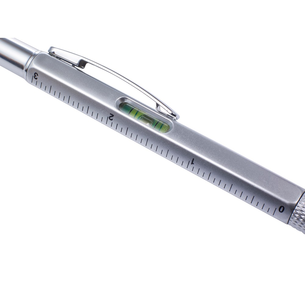 Długopis 5w1 z linijką, poziomica i touch pen - Długopisy nietypowe z nadrukiem logo | VEBI - zdjęcie 4