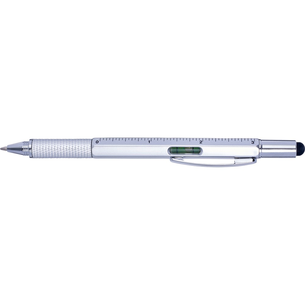 Długopis 5w1 z linijką, poziomica i touch pen - Długopisy nietypowe z nadrukiem logo | VEBI - zdjęcie 6