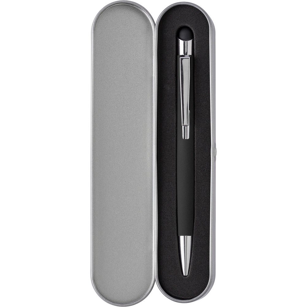 Długopis dotykowy z etui - elegancki gadżet reklamowy - Touch pen z nadrukiem logo | VEBI