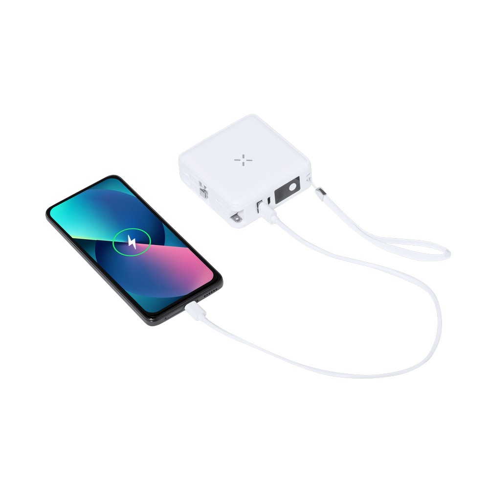 Adapter podróżny z powerbankiem 10000mAh i ładowarką 15W - zdjęcie 2