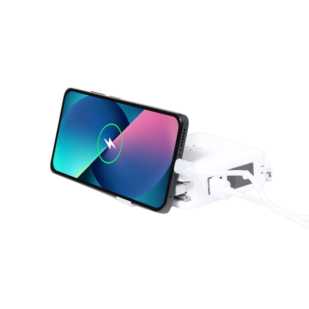 Adapter podróżny z powerbankiem 10000mAh i ładowarką 15W - zdjęcie 5