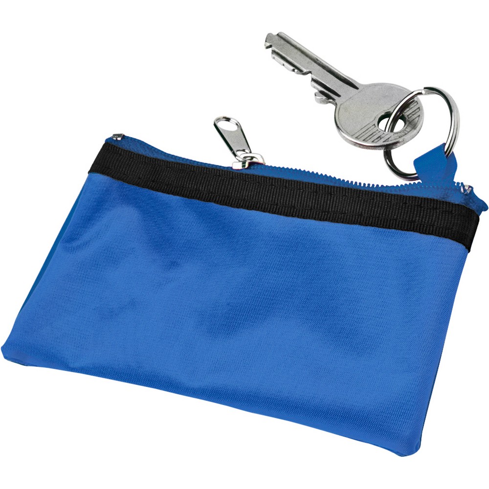 Etui na klucze z brelokiem, nylon 70D, z nadrukiem logo - Akcesoria podróżne z nadrukiem logo | VEBI - zdjęcie 8