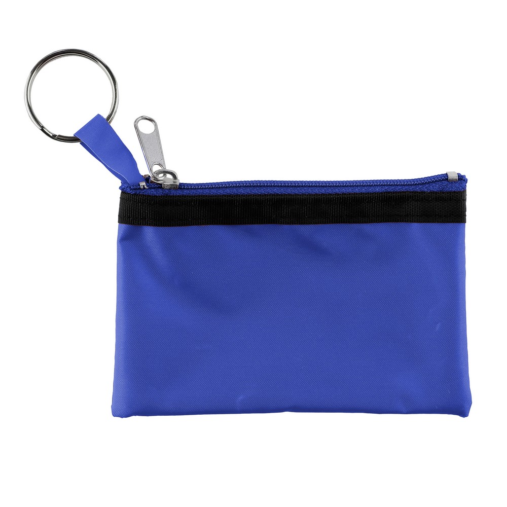 Etui na klucze z brelokiem, nylon 70D, z nadrukiem logo - Akcesoria podróżne z nadrukiem logo | VEBI - zdjęcie 10
