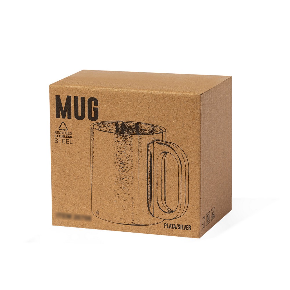 Kubek 300 ml stal nierdzewna z recyklingu z nadrukiem - Kubki z nadrukiem logo | VEBI - zdjęcie 3