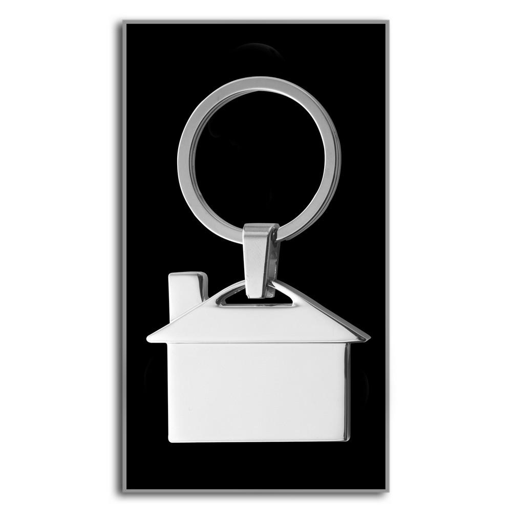 Metalowy brelok domek Alice z eleganckim pudełkiem - Breloki z nadrukiem logo | VEBI - zdjęcie 7