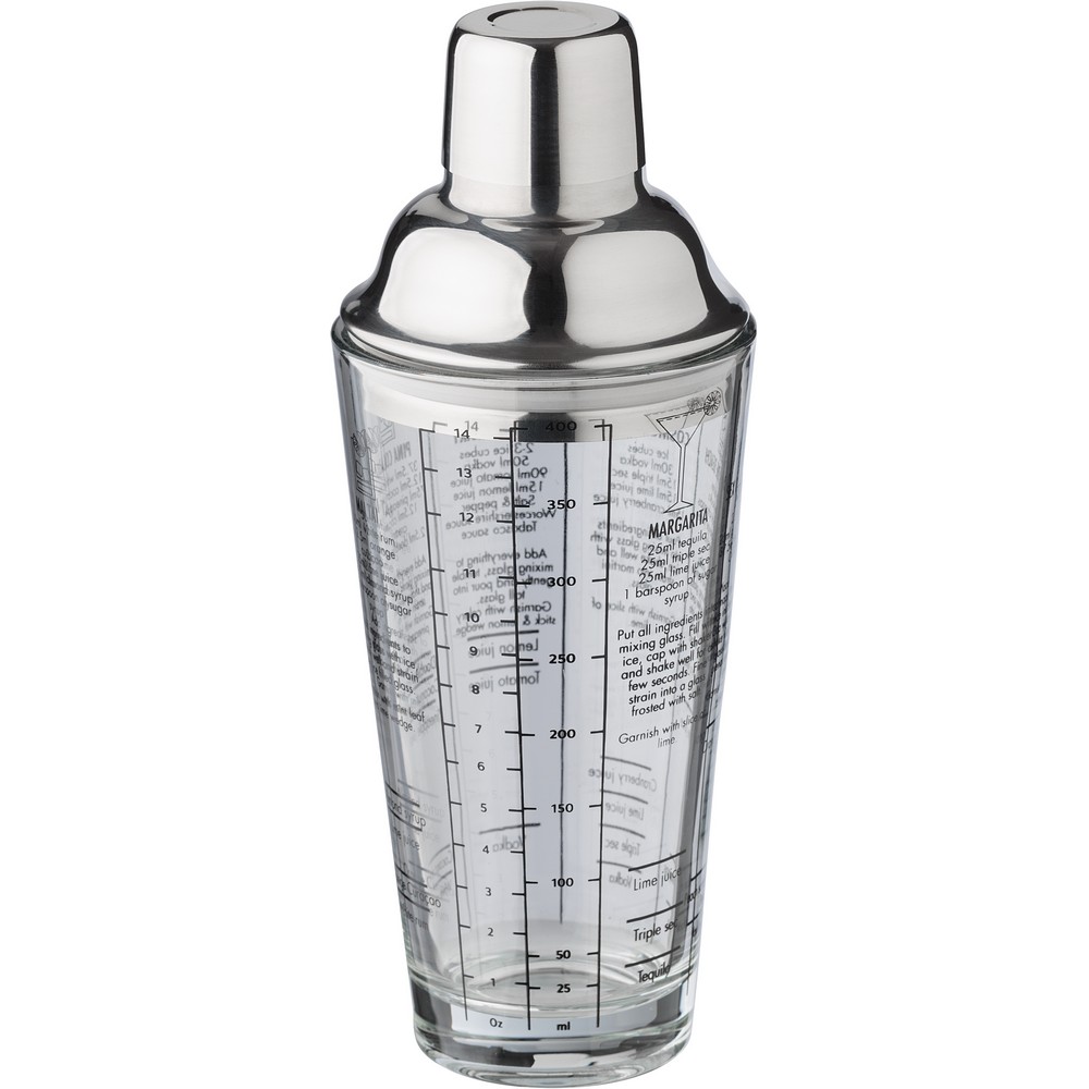 Shaker reklamowy 400 ml z logo - gadżet fitness dla firm - Akcesoria barowe z nadrukiem logo | VEBI - zdjęcie 6