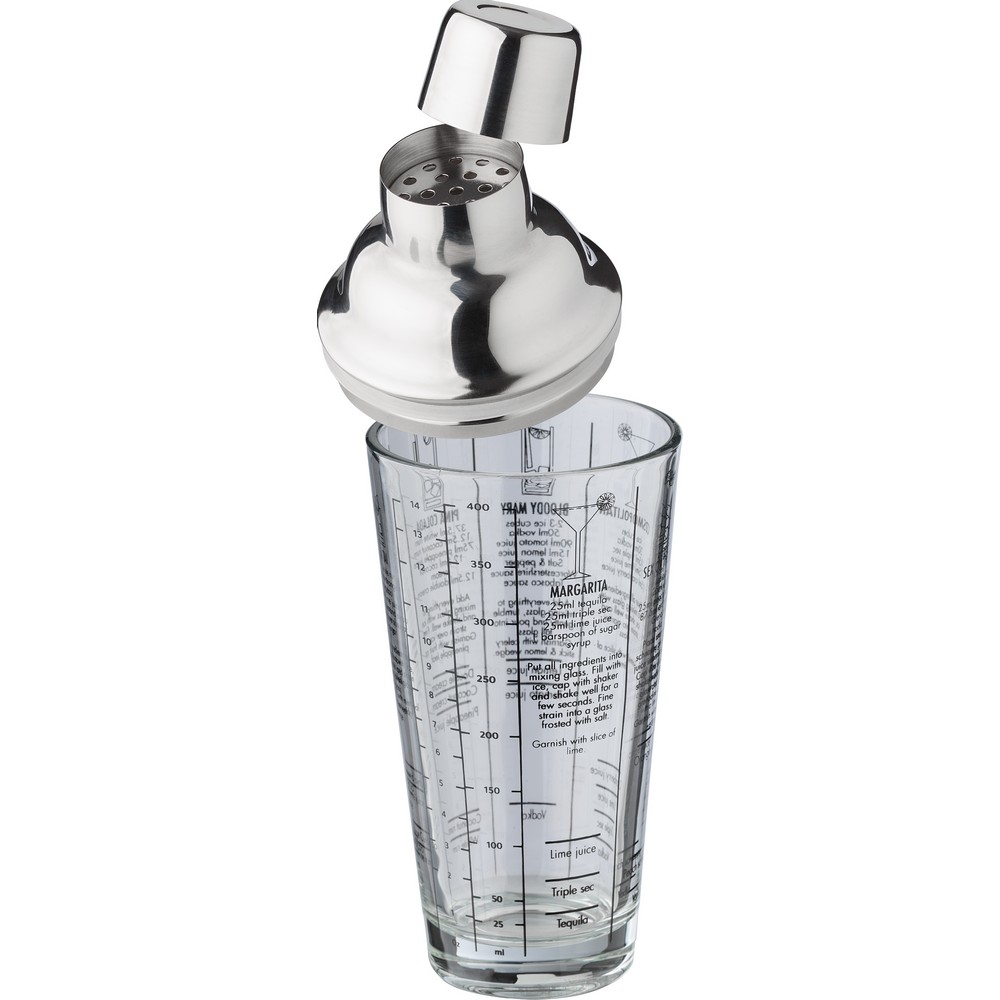 Shaker reklamowy 400 ml z logo - gadżet fitness dla firm - Akcesoria barowe z nadrukiem logo | VEBI - zdjęcie 7