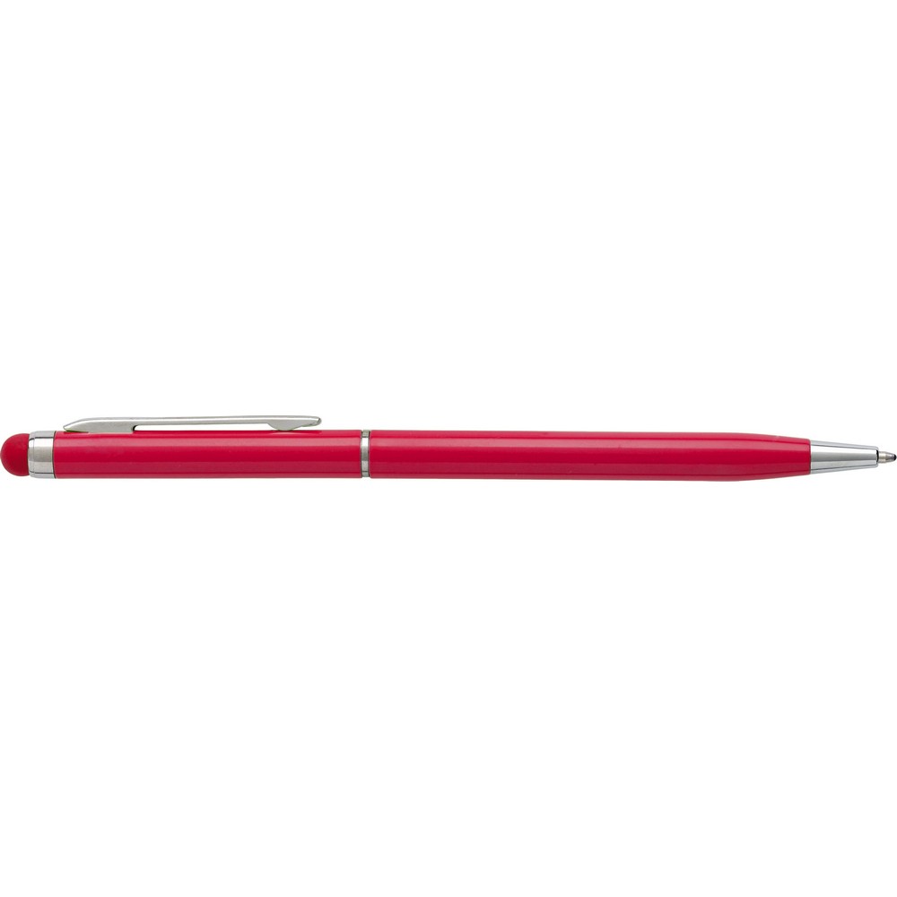 Aluminiowy długopis z touch pen do ekranów dotykowych - Touch pen z nadrukiem logo | VEBI - zdjęcie 2