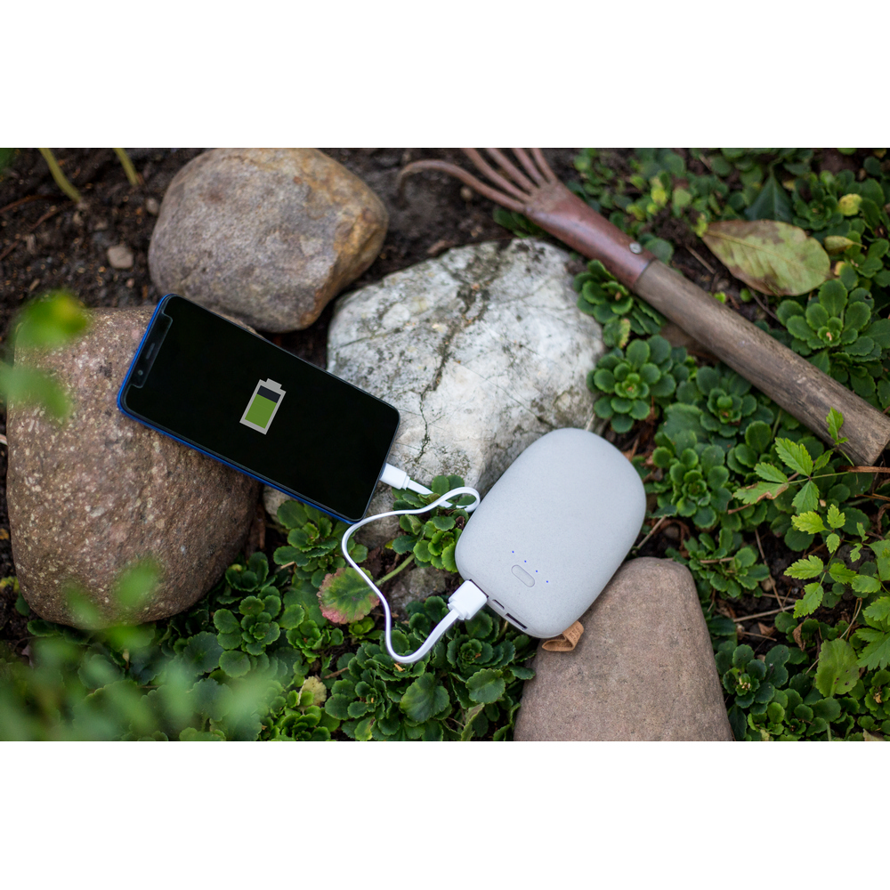 Power bank kamień 10400 mAh z logo firmy - Power banki z nadrukiem logo | VEBI - zdjęcie 9
