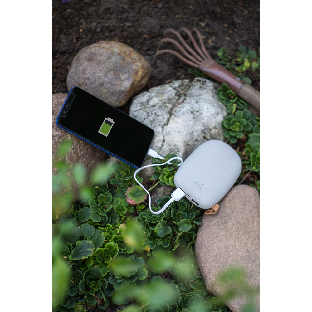 Power bank kamień 10400 mAh z logo firmy - Power banki z nadrukiem logo | VEBI - zdjęcie 10