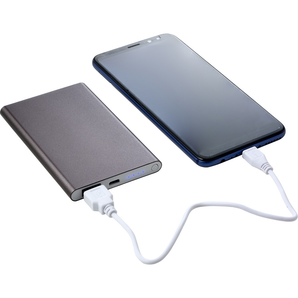 Power bank 4000 mAh z wskaźnikiem naładowania - Power banki z nadrukiem logo | VEBI - zdjęcie 8
