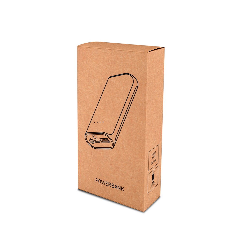 Power bank 4000 mAh | Birch - Power banki z nadrukiem logo | VEBI - zdjęcie 3