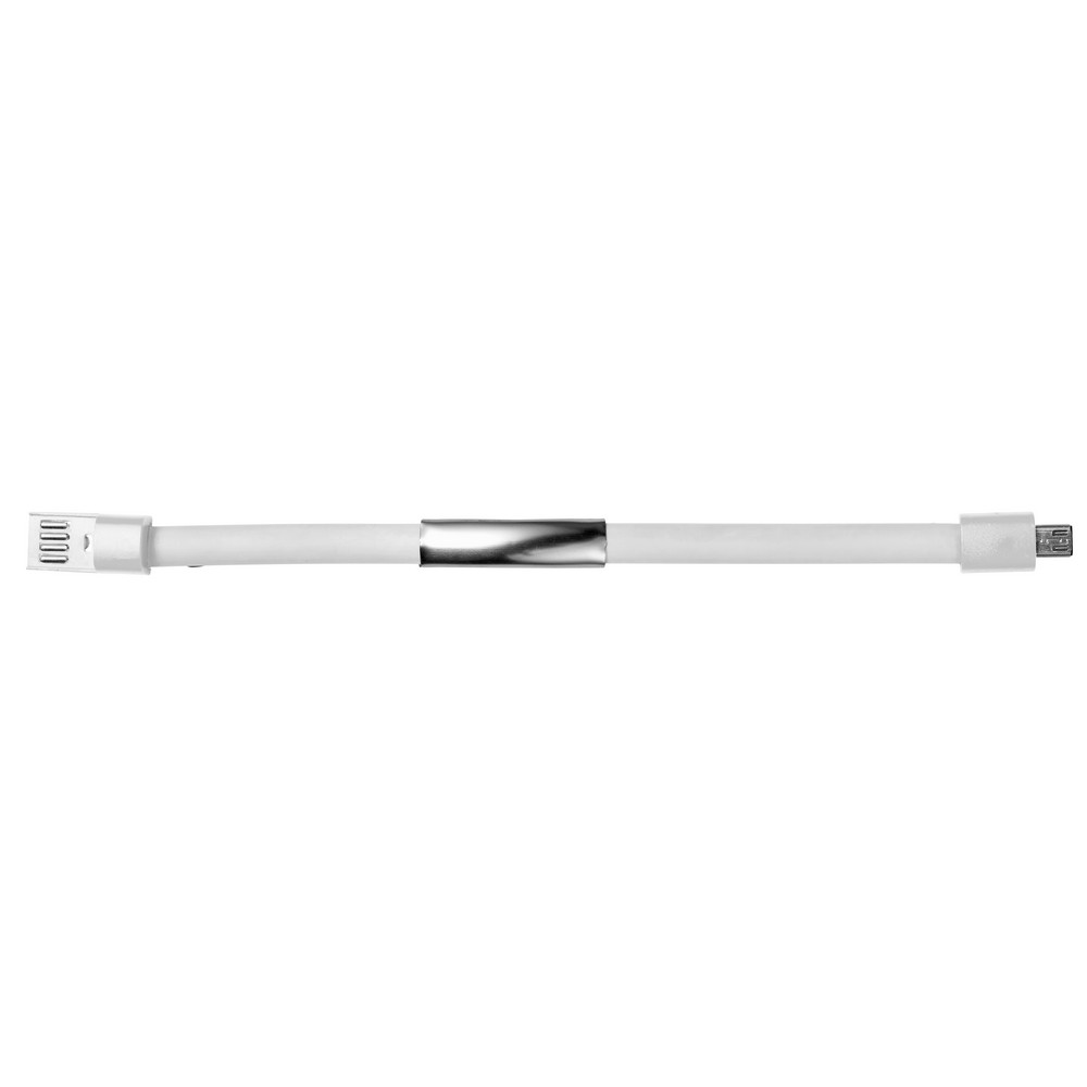 Opaska ładująca z kablem USB - bransoletka z funkcją powerbank - Kable z nadrukiem logo | VEBI - zdjęcie 6