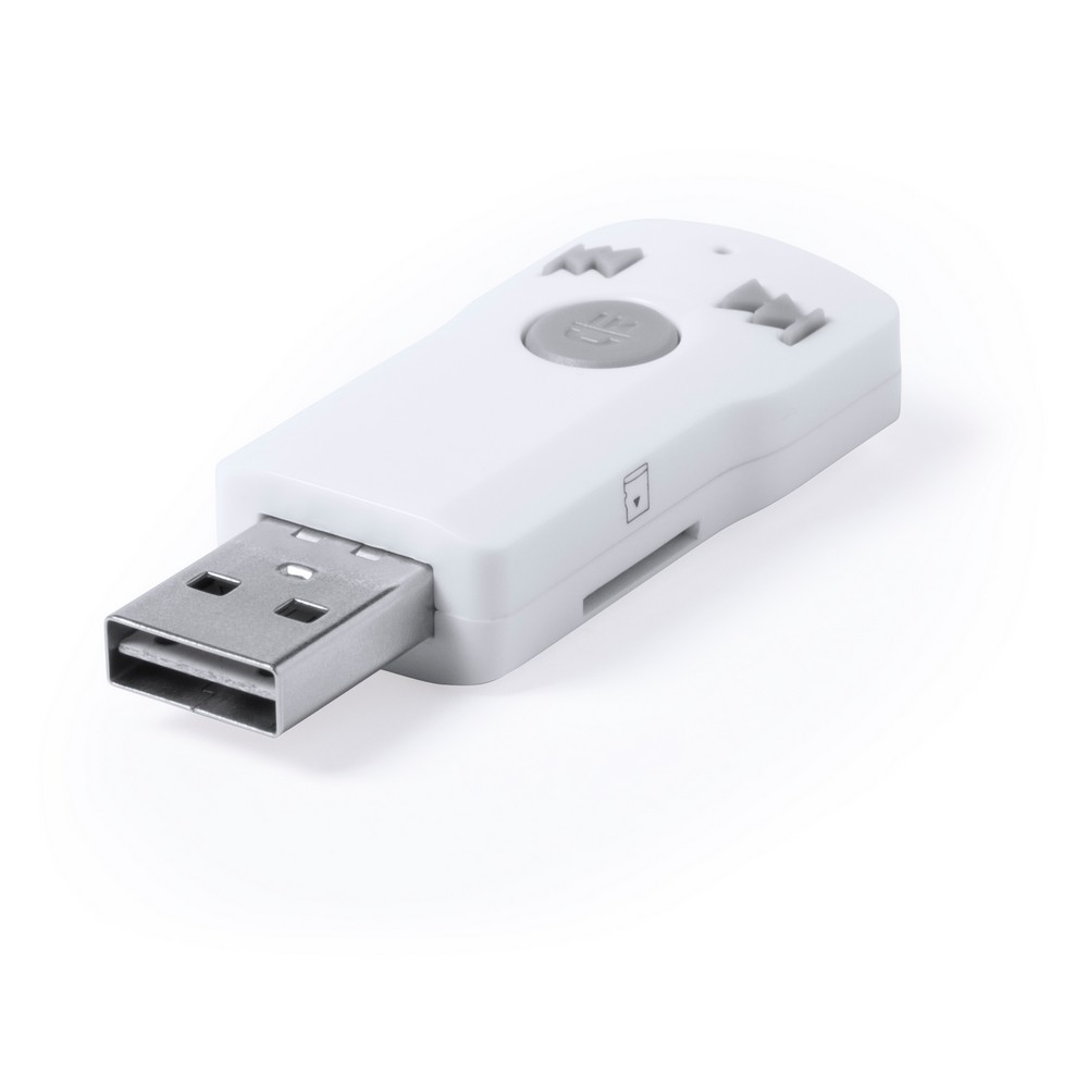 Bezprzewodowy adapter audio Bluetooth z mikrofonem - Akcesoria do telefonów z nadrukiem logo | VEBI