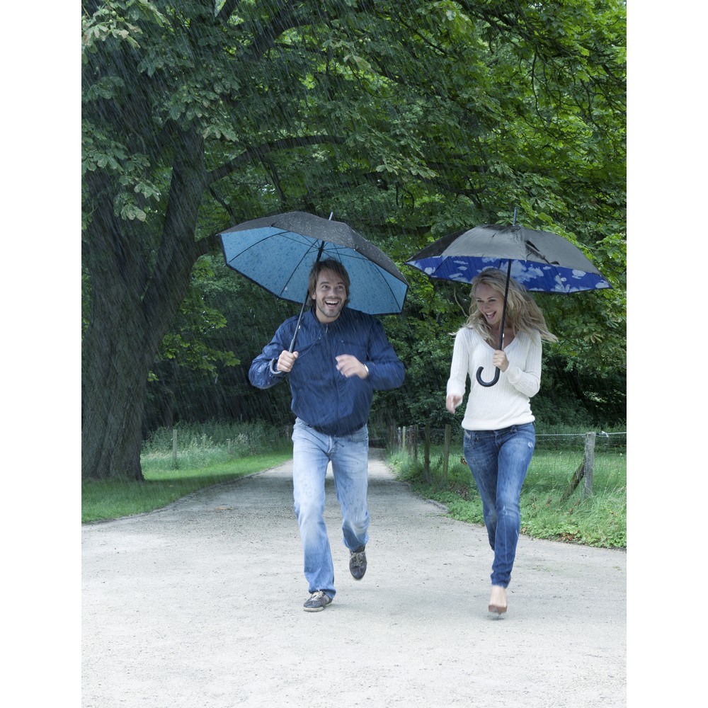 Parasol manualny z drewnianym trzonem - 8 paneli - Parasole manualne z nadrukiem logo | VEBI - zdjęcie 2