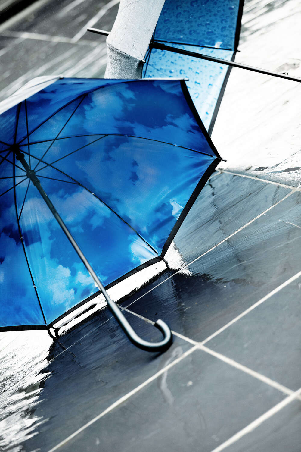 Parasol manualny z drewnianym trzonem - 8 paneli - Parasole manualne z nadrukiem logo | VEBI - zdjęcie 3