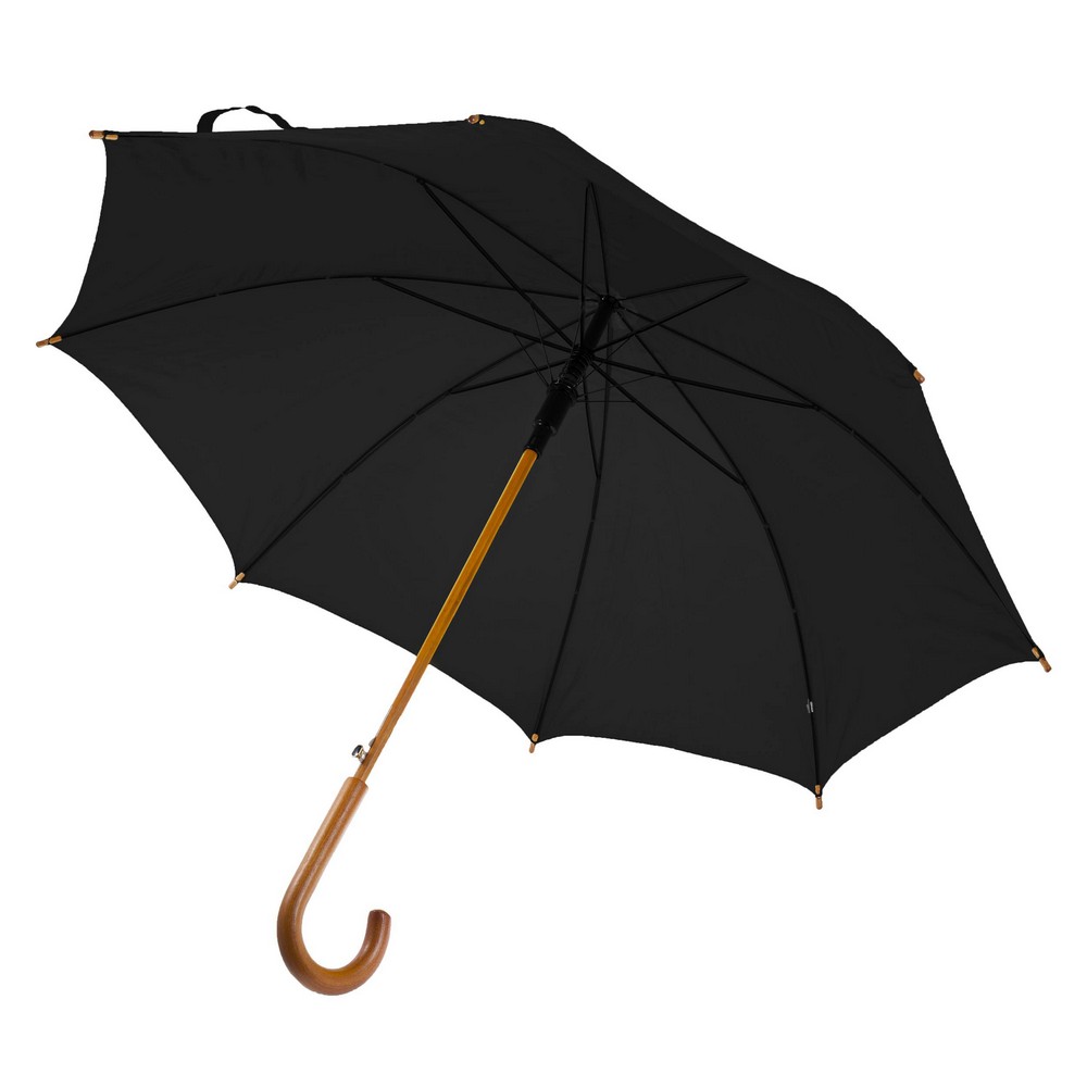 Parasol automatyczny z drewnianą rączką Hayden 23" - Parasole automatyczne z nadrukiem logo | VEBI - zdjęcie 12