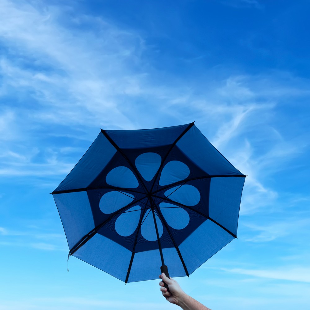 Parasol manualny wiatroodporny z pokrowcem - Parasole manualne z nadrukiem logo | VEBI - zdjęcie 13