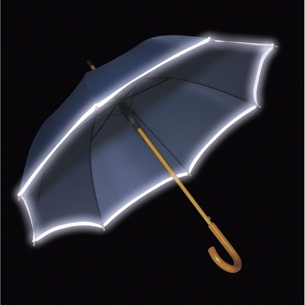 Parasol automatyczny z drewnianą konstrukcją - 8 paneli - Parasole automatyczne z nadrukiem logo | VEBI - zdjęcie 6