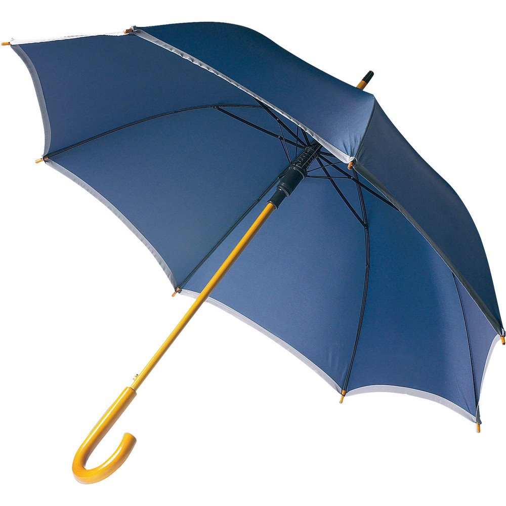 Parasol automatyczny z drewnianą konstrukcją - 8 paneli - Parasole automatyczne z nadrukiem logo | VEBI - zdjęcie 7