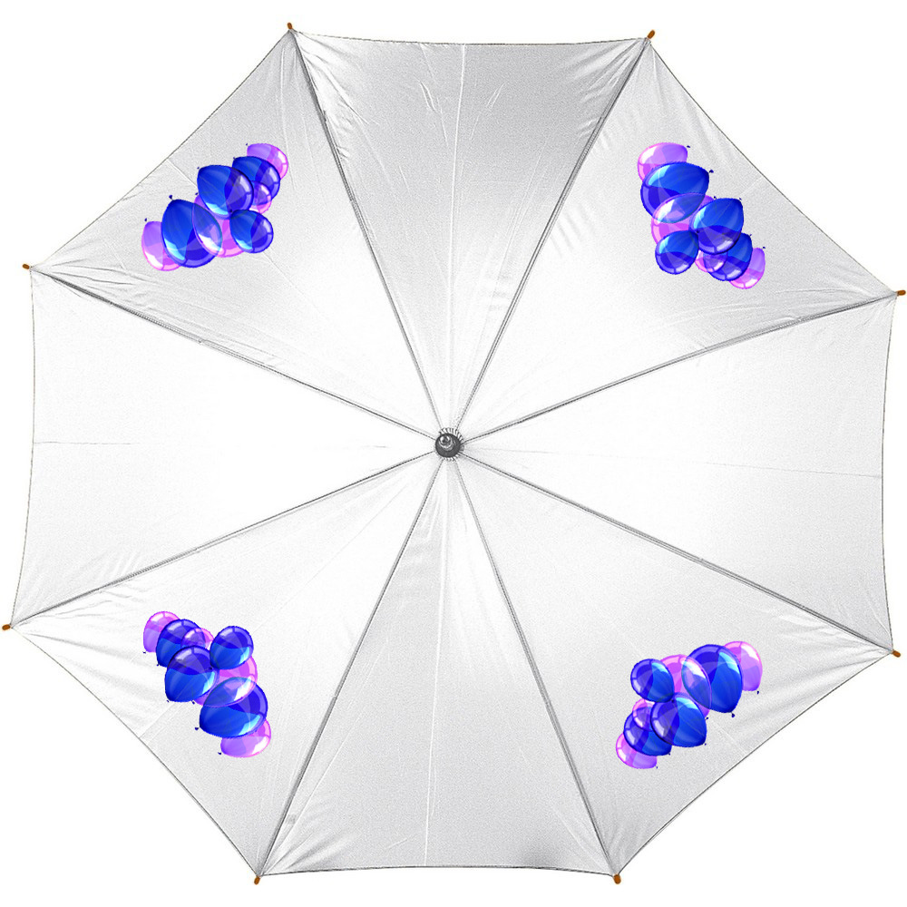 Parasol automatyczny 8 paneli z drewnianym trzonem - Parasole automatyczne z nadrukiem logo | VEBI - zdjęcie 3