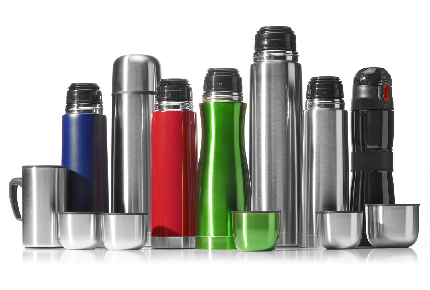 Termos 500 ml i 2 kubki 300 ml z nadrukiem logo - Kubki i butelki termiczne z nadrukiem logo | VEBI - zdjęcie 3